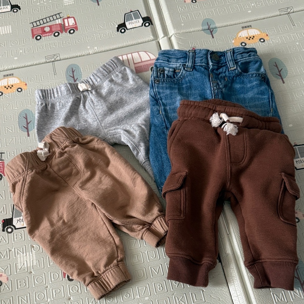 Baby Assorted Color Bottoms Set